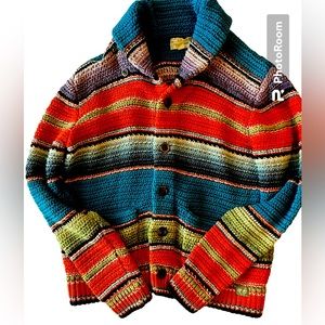 Ralph Lauren Denim & Supply Southwest Inspired Cardigan Sweater RARE